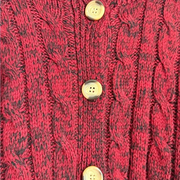 Carolyn Taylor Red Button-Up Cardigan - Picture 4 of 9